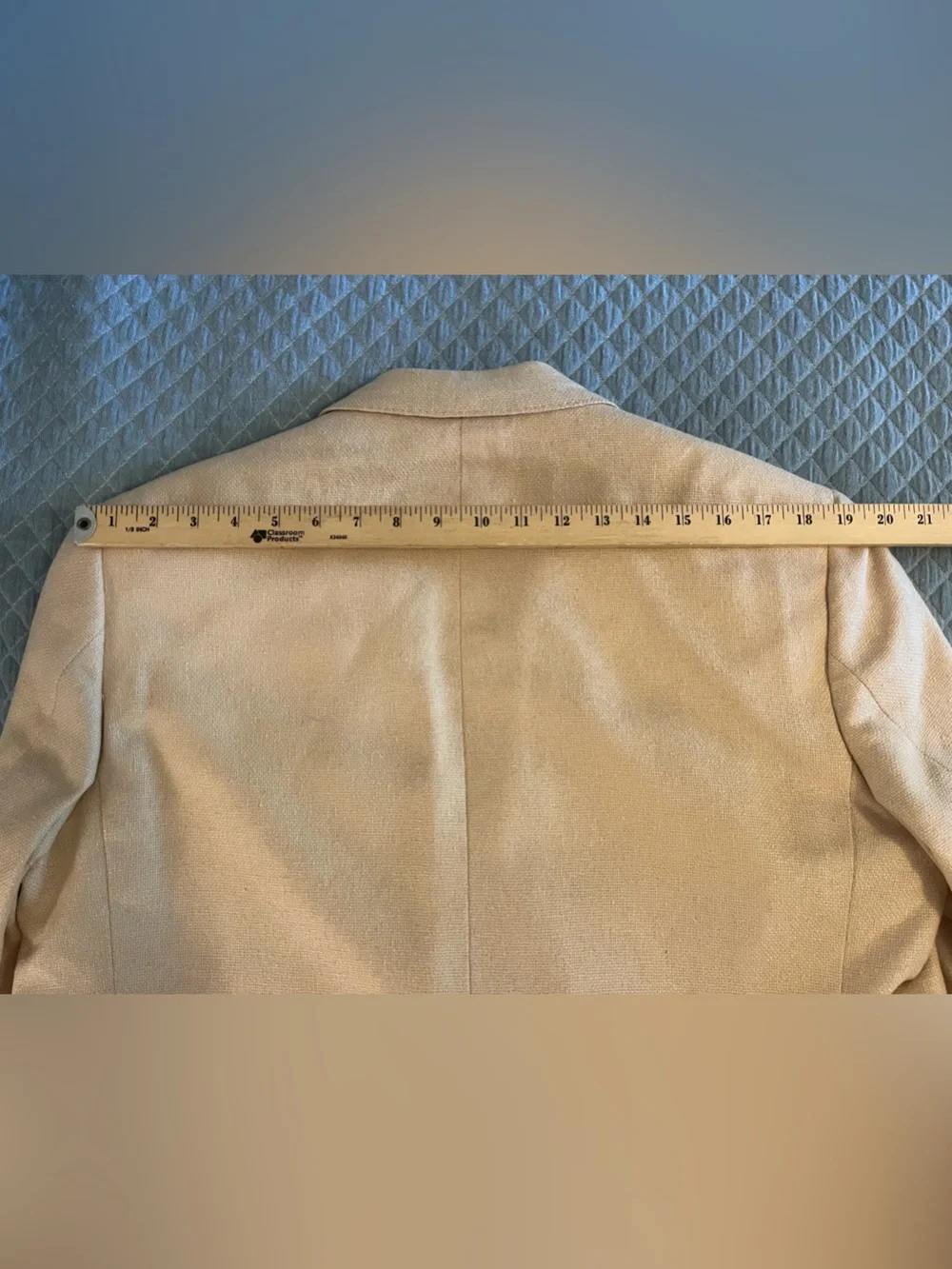 Miller Brothers with Loro Piana Custom Light Beige Cream Two-Button Sport Coat